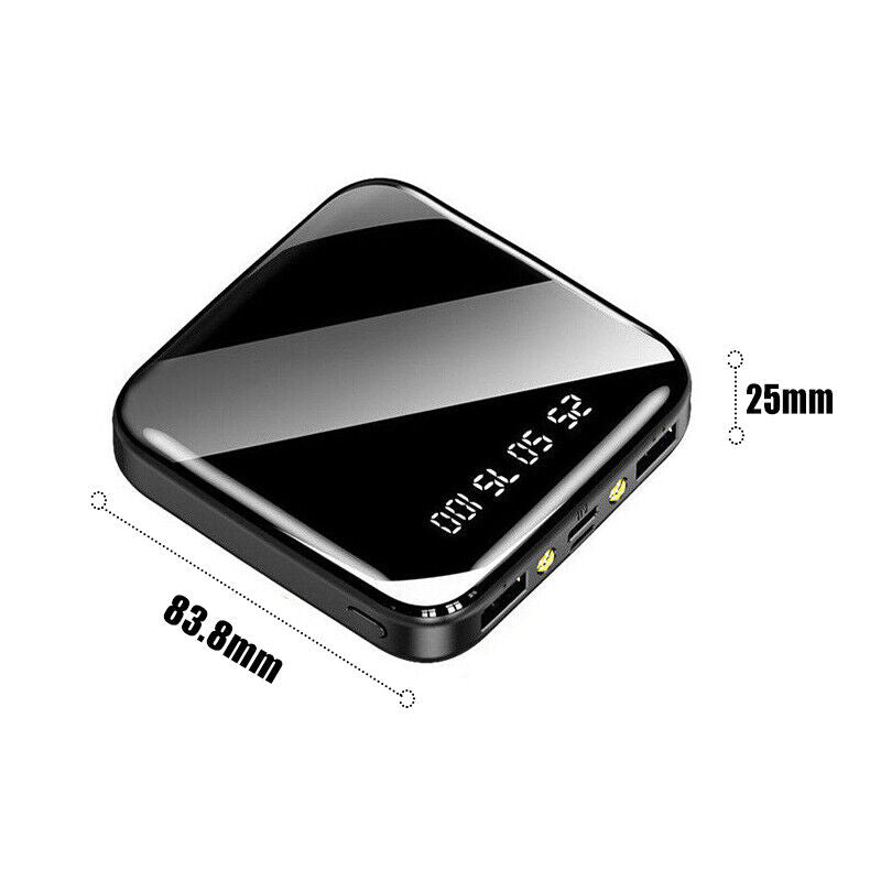 9000000mAh Power Bank Portable Fast Charger Battery Pack 2 USB For Mobile Phone