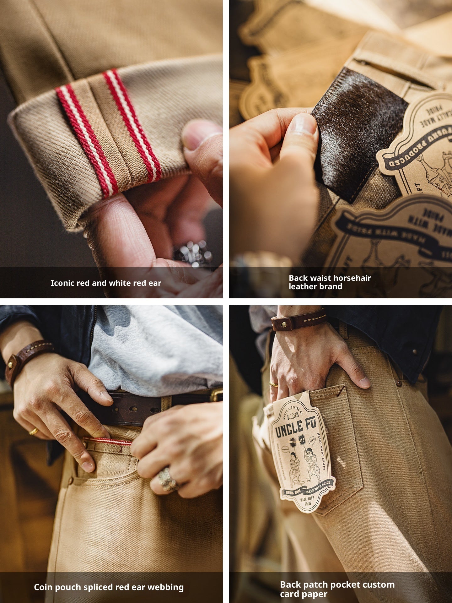 Men's Vintage Jeans Straight Casual Pants